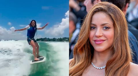 Shakira sorprende al correr olas como tablista profesional: "Si no hay olas se hacen"