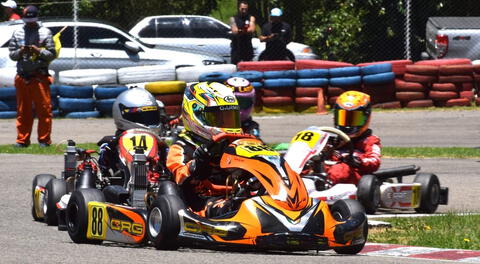 Joaquín Kishimoto luego de su resonante y sensacional actuación en la séptima fecha en la clase Micro Max por la séptima fecha del Rotax Max Colombia.