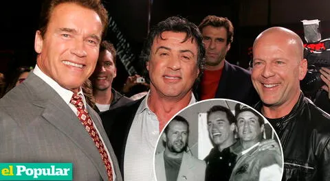 ¿Cómo empezó la amistad entre Bruce Willis, Arnold Schwarzenegger y Sylvester Stallone, los mejores amigos de Hollywood?