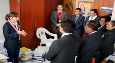 La fiscal de la Nación Patricia Benavides visitó sedes de Junín