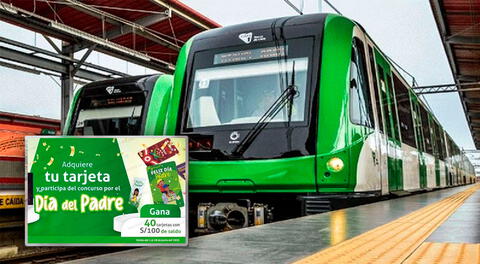 El tren eléctrico ofrecerá regalos por el Día del Padre.