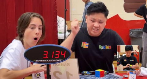 Max Park es el joven de 22 años con autismo que batió récord mundial en cubo Rubik.