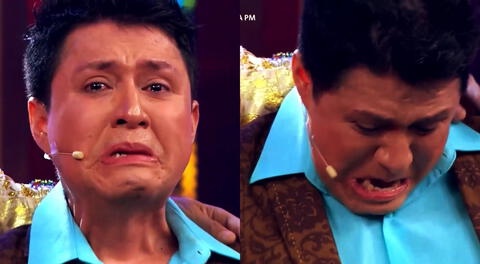 'Nabito' no puede evitar llorar al recibir detalle de Ernesto Pimentel en "El reventonazo de la Chola".