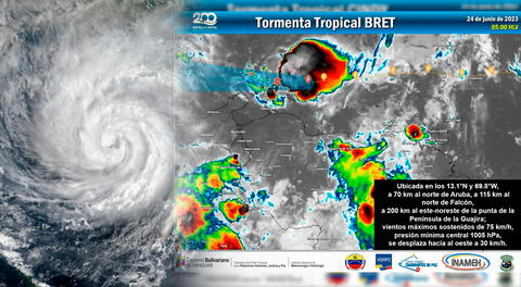 Tormenta tropical Bret afectaría a Venezuela