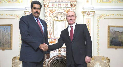 Nicolás Maduro expresa su apoyo a Vladimir Putín.