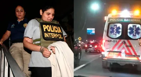 Pamela Cabanillas fue trasladada a la Interpol Perú tras su llegada al aeropuerto.