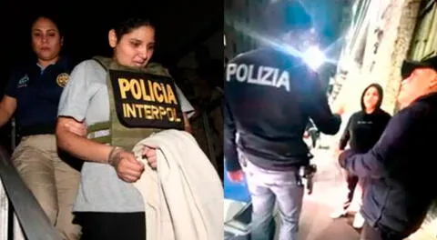 Pamela Cabanillas llegó a Lima resguardada por agentes de la Interpol.