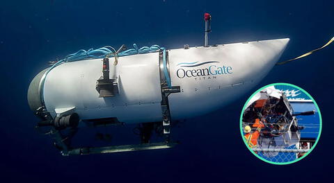 El submarino 'Titán' fue encontrado desde el fondo del mar Atlántico.