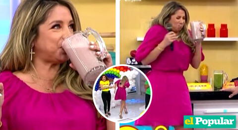 Sofía Franco terminó vomitando en el set de América Hoy y Giselo la troleó: "Pero si fuera chela"