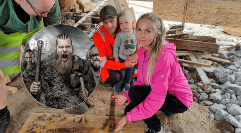 Descubren tumba vikinga con armas antiguas en el fondo de una casa