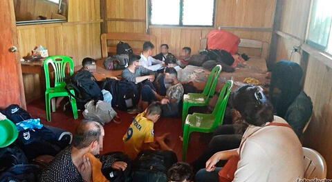 Fueron 23 migrantes afganos que fueron rescatados por la Fiscalía y la PNP en Madre de Dios.