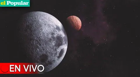 Beso de la Luna y Júpiter EN VIVO: sigue todas las incidencias del evento.