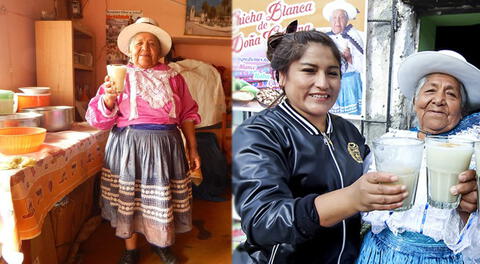 Doña cipriana es un orgullo de la gastronomía con su chicha blanca.
