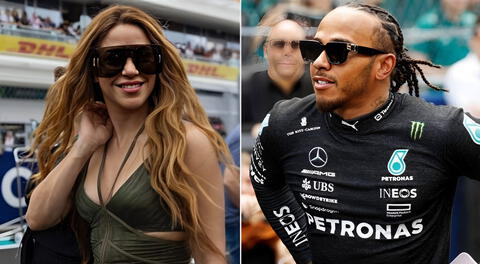 Shakira y Lewis Hamilton más juntos que nunca