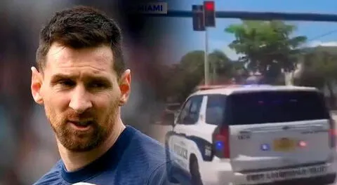 Messi se gana su primera multa en Estados Unidos: cruza cuando el semáforo está en rojo