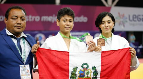 Los medallistas peruanos.