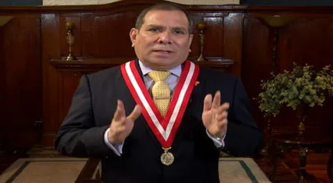 El presidente del Poder Judicial Javier Arévalo declaró sobre las protestas