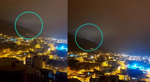 Captan luces extraños en el cielo y vecinos de varios distritos se quedan asombrados.