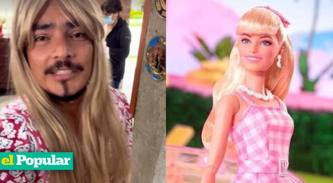 Erick Elera se une a la fiebre "Barbie" en set de Al fondo hay sitio