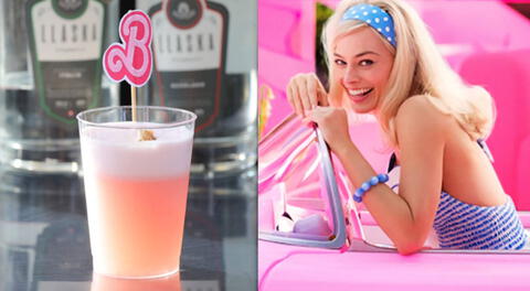 'Barbie sour' se preparó con Pisco Llaska.