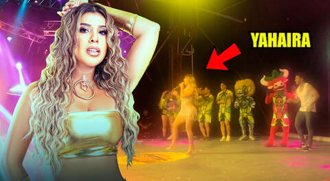 Yahaira Plasencia se presenta en el circo de "Esto es guerra" y pone a bailar a la gente.