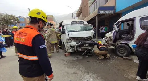 Accidente en Jicamarca deja 21 heridos.
