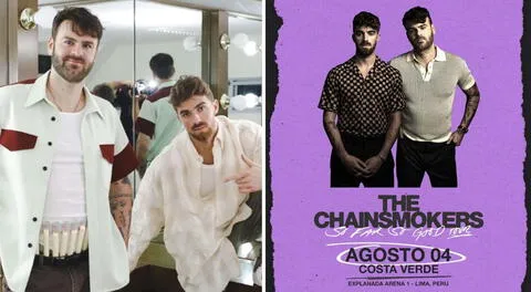 Concierto de ‘The Chainsmokers’ en Lima será reprogramado.