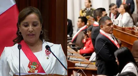 Congresistas de izquierda dieron la espalda a la presidenta Dina Boluarte durante su Mensaje a la Nación