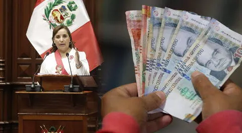 Dina Boluarte piensa incrementar el sueldo mínimo en el Perú.