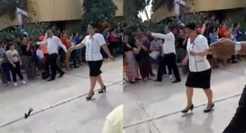 La profesora marchaba tranquila, cuando pasó lo impensado en pleno desfile y es viral en TikTok.