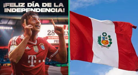 Grandes clubes europeos saludan a Perú por su 202 aniversario.