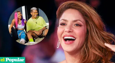 Shakira sorprendida con el talento peruano de 'Los Siblings' en su tema 'Copa Vacía'.