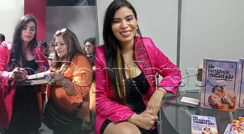 Zully Pinchi en la presentación de su novela romántica 'Un presidente enamorado