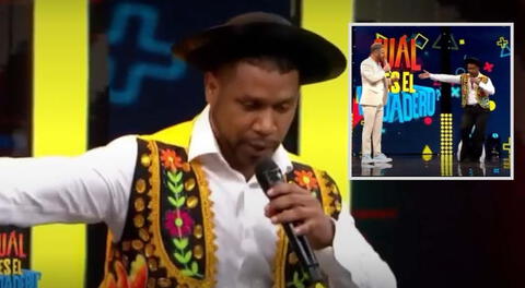 Giselo se luce bailando huayno y Adolfo Aguilar reacciona: "Qué lindo bailas"