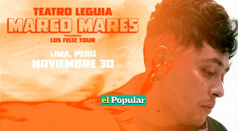 Marco Mares llegará a Perú para ofrecer un concierto.