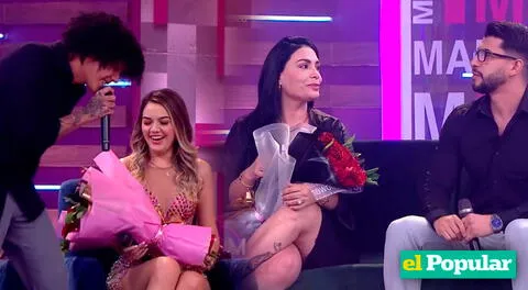 ¡Enamoradas! Evelyn Vela y su hija Anne son sorprendidas EN VIVO con tierno detalle de sus novios