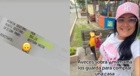 Peruana revela lo que hace con los 350 soles que le deposita el papá de su hija y es viral en TikTok.