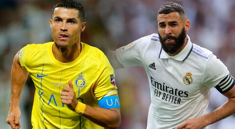 Cristiano Ronaldo felicitó a Benzema por llegar a Arabia.