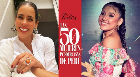Gianella Neyra y Milena Warthon consideradas como las mujeres más poderosas del Perú, conforme al listado de Forbes Perú.