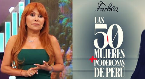 Magaly Medina expresa su incomodidad al no figurar en lista de Forbes Perú.