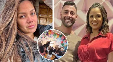 Andrea San Martín celebró el cumple su hija con Juan Víctor al lado de Sebastián Lizarzaburu. ¿Volvieron?