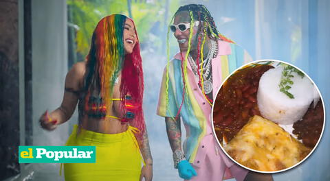 La dominicana mostró su otra especialidad y Tekashi 6ix9ine quedó admirado.