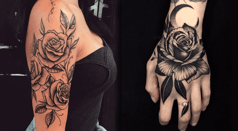 Tatuaje de las rosas negras es uno de los más populares.