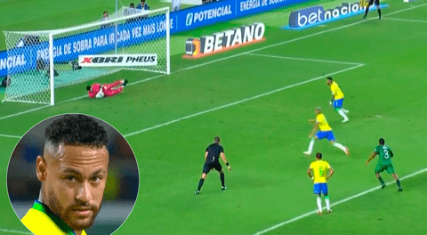 ¡Lo falla! Neymar falló un penal para Brasil y Viscarra evitó el 1-0