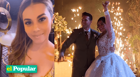 Fiorella Méndez echa flores a la boda de Estrella Torres y Kevin Salas: "Ya me provocó casarme"