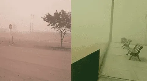 Incremento en los vientos en Ica provocan tormenta de arena.