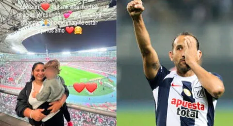 Hernán Barcos tuvo noble gesto con la niñera de sus hijos en el Perú vs. Brasil: "Gracias, jefes lindos"