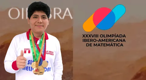 Joven peruano destaca en concursos de matemáticas en el extranajero.