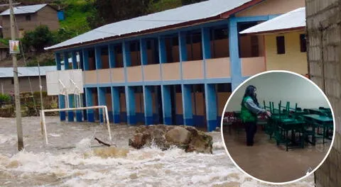 Lluvias en Junín podría provocar el colapso de por lo menos 2.000 colegios, según informe de la Defensoría.