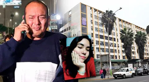 El padre de la víctima pide justicia tras la muerte de su hija en el Hospital Daniel Alcides Carrión.